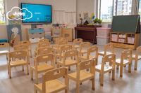Chaises de classe préscolaire en bois modernes JOOYES, robustes, pour écoles, hôtels, salons, pieds antidérapants, écologiques