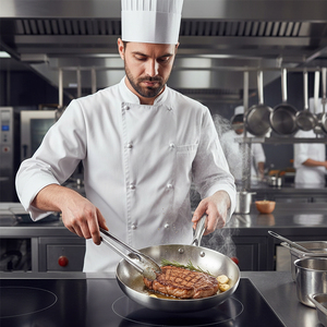 304 Thép Không Gỉ Không Dính Chảo Đáy Phẳng Chảo Cho Nhà Sử Dụng Nhà Hàng Sử Dụng - Product Image 4