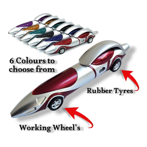 Stylo bille personnalisé en forme de voiture de course pour la promotion des concessionnaires automobiles, stylos créatifs de papeterie scolaire pour récompense des étudiants - Product Image 1