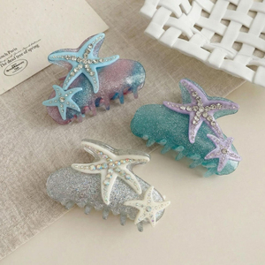 2026 Más Vendido Pasador de Pelo de Estrella de Mar Elegante Estilo Oceánico Vacacional para Mujer, Joyería de Moda al por Mayor - Product Image 1