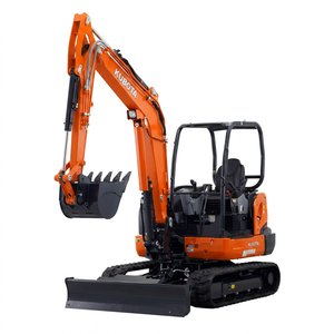 Miniexcavadora Kubota KX033-4 Tipo Oruga, Cucharón de 0.03m³, Alta Potencia de Excavación, Color Naranja y Negro - Product Image 1
