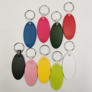 Tùy chỉnh in logo nhựa motel Keychain cá nhân nóng bán elliptic Acrylic trống dấu ấn motel Keytag cho khuyến mãi - Product Image 2