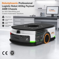Robot logistique ultra-plat 500 kg avec laser SLAM AMR pour solutions de rayonnage haute densité et de transport sous étagère