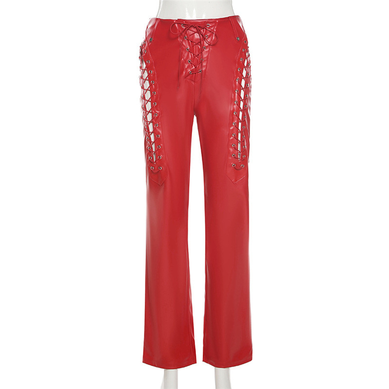 アバンチュウム Heart studs pocket lace up pants アバンチュウム Heart studs pocket lace up pants Heart studs