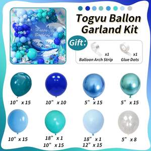 <span class=keywords><strong>Kit</strong></span> d'arche de ballon sous la mer <span class=keywords><strong>Kit</strong></span> d'arche de guirlande de ballons bleus pour garçons décorations de fête prénatale d'<span class=keywords><strong>anniversaire</strong></span> d'océ<span class=keywords><strong>an</strong></span> - Product Image 4