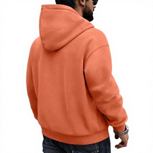 Sudadera con Capucha Beazer Deportiva Naranja para Hombre, Corte Regular, Color Sólido, Felpa de Algodón Antipilling 300g, Casual, con Bolsillo Frontal, Otoño - Product Image 4