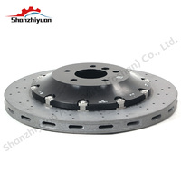 Disque de frein en céramique carbone avant 410 mm * 38 mm Arrière 390 mm * 32 mm R20 R21 R22 pour Ford Fiesta Mini Cooper Chevrolet Cruze Peugeot