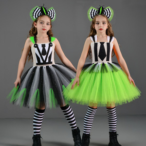 Disfraz de Princesa <span class=keywords><strong>Beetlejuice</strong></span> para Niñas, Disfraz de Cosplay para Fiesta de Halloween, Disfraz de Fantasía para Representación de Roles en Películas, Traje para Actuaciones en Escenario - Product Image 2