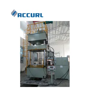 Accurl High-Accuracy Deep drawing aluminum dishes machinery big electric four column horizontal hydraulic press