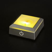 Lampe de décoration LED 3D personnalisée Honor of Crystal avec support de balle et lumière colorée