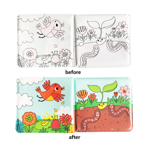 Esummi Nuovo Design Set di Libri da Bagno per Bambini a Forma di Zucca con Adesivi, <span class=keywords><strong>Libro</strong></span> Morbido per Bambini, Cambio Colore Magico in Acqua - Product Image 2