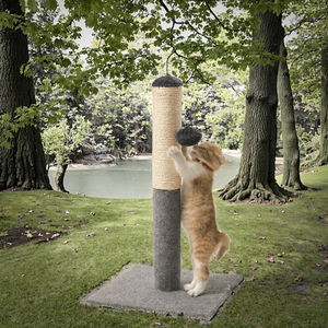 JOYSING Arbre à chat mural moderne de luxe en sisal, en plastique et bois écologiques, facile à assembler, avec emballage en carton - Product Image 3