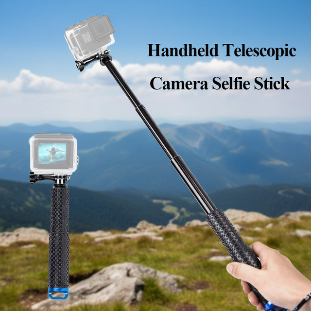 Multi-Color ABS Portable Flexible Handheld Telescopic Camera Selfie Stick 19-36 Inch Anti-Shake Sports Camera Bracket Extendable
