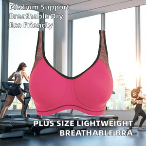 Soutien-gorge de sport pour femme grande taille, léger, respirant, réversible, écologique, de haute qualité, sublimé, séchage rapide, à fermeture avant - Product Image 2