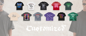 Camiseta de hombre personalizada de 300 g/m² con dobladillo sin rematar, corte y confección, efecto desgastado por el sol, serigrafía con efecto sucio, corte oversize, estilo cropped, corte cuadrado y mangas cortas - Product Image 6
