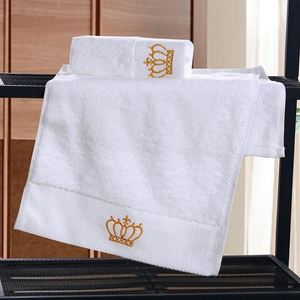 Wholesale Quick-Dry <b>Bath</b> <b>Towel</b> <b>Set</b> 100% Cotton Thicker Embroidery Jacquard Hotel White Hand <b>Towel</b> Custom Logo - Product Image 4