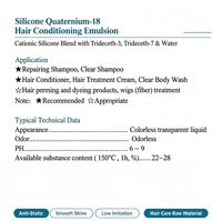 Micro-émulsion de silicone cationique transparente à base de Silicone Quaternium-18 (et) Trideceth-3 (et) Trideceth-7 (et) Water Clear
