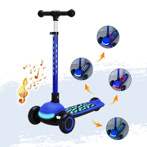 Nouveau modèle 2025 Trottinette pour enfants <span class=keywords><strong>à</strong></span> 3 roues avec éclairage sur la tige/le guidon et guidon réglable Trottinette Pro pour enfant Jouet <span class=keywords><strong>à</strong></span> roulettes - Product Image 2