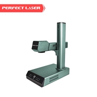 Mini machine de marquage laser à fibre 20W, portable de bureau, pour gravure de plaques métalliques, mise au point automatique, vitesse rapide, précision 100mm