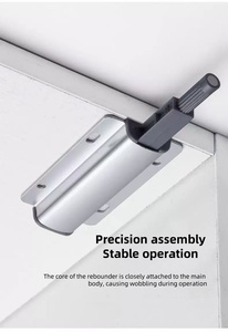 Loquet <span class=keywords><strong>coulissant</strong></span> moderne réglable en alliage d'aluminium et plastique, dispositif de fermeture de porte à rebond, forte attraction magnétique, pour chambre à coucher - Product Image 2