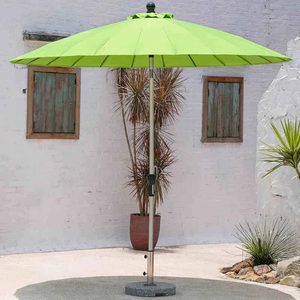 Tassel-edge <b>Garden</b> Courtyard Umbrella, Rotatable Beach Villa Swimming <b>Pool</b> Terrace Sunshade Umbrella - Product Image 2