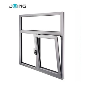 JYing Energy Star a certifié la confidentialité givrée fenêtre d'inclinaison-rotation en aluminium en verre trempé pour les maisons modernes - Product Image 1