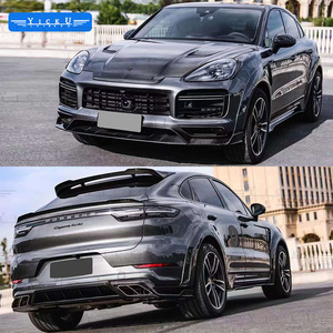 Kit de carrosserie YICKU haut de gamme MSY pour <span class=keywords><strong>Porsche</strong></span> <span class=keywords><strong>Cayenne</strong></span> coupé <span class=keywords><strong>Turbo</strong></span> 2018-2023 Kit de carrosserie en Fiber de carbone Spoiler de sourcil de roue à lèvre avant - Product Image 4