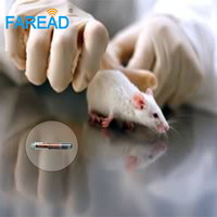 Transpondedor rfid glass 1342 para mascotas, microchip para animales, microchip de identificación, 212x12mm