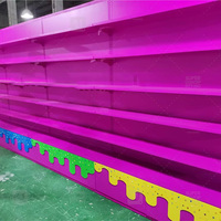 Meubles de présentation pour confiseries, pour boutique de sucreries, étagères réglables multiples, structure modulaire pour la décoration de magasin