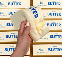 Jouet Squishy Géant en PU en forme de bâton de beurre, à rebond lent, en forme de brique de lait, super doux, anti-stress, jouet sensoriel pour enfants et adultes