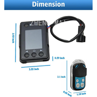 Panneau de commande de processeur de contrôleur de haute qualité pour chauffage de stationnement à air diesel 2KW 5KW 12V