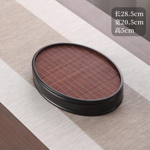 Bandeja de té de bambú, bandeja de té grande de bambú, caja de almacenamiento de agua de bambú, bandeja de almacenamiento portátil, venta al por mayor desde una sola unidad, directo de fábrica - Product Image 4