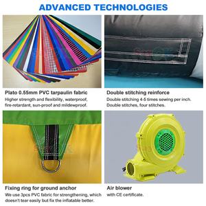 Château gonflable interactif pour enfants, arène de combat gonflable avec bâtons, jeu de basket-ball gonflable - Product Image 6