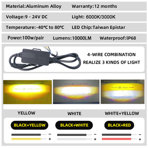 Per Senlo M5PLUS LED luce di guida ausiliaria fendinebbia anteriore per <span class=keywords><strong>BMW</strong></span> R1200GS/ADV <span class=keywords><strong>K1600</strong></span> R1200GS moto compatibile per Honda - Product Image 4