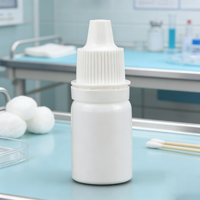 Flacon compte-gouttes personnalisé avec logo, vente en gros, 15 ml, flacon vide en plastique pour emballage de solutions liquides