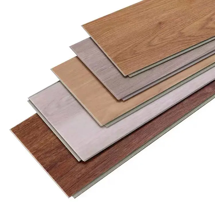 Personalizado Spc Flooring 8mm Impermeável Pvc Flooring Vinil Plastic Wood Grain Spc Wood Flooring