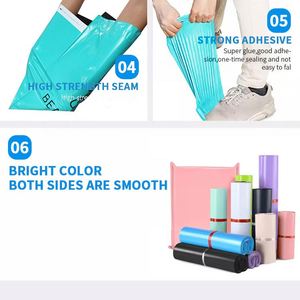 Enveloppe de Courrier Express avec Impression de Logo Personnalisé, Emballage pour Vêtements, Autocollante, Imperméable, Recyclable, Biodégradable, Poly - Product Image 6