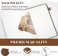 Diario de Tapa Dura con Cubierta de Cuero, 256 Páginas, 100 GSM, A5, Cuaderno de Trabajo