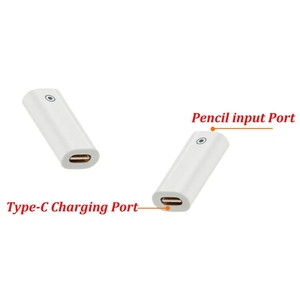 Connecteur <span class=keywords><strong>chargeur</strong></span> femelle à femelle crayon <span class=keywords><strong>adaptateur</strong></span> câble de charge cordon accessoires 8 broches à type-c/8 broches pour <span class=keywords><strong>Apple</strong></span> crayon 1/2 - Product Image 2