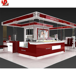 Kiosque de maquillage et de blanchiment des dents à LED de style <span class=keywords><strong>salon</strong></span> souriant pour centres commerciaux avec design écologique - Product Image 3