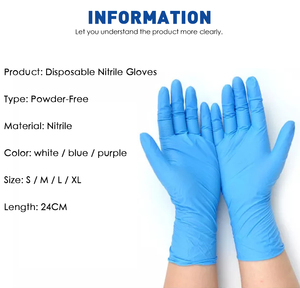 Guantes de Nitrilo Desechables Azules OEM de 6 mil, Impermeables, Sin Polvo, para Barbería, Tatuajes, Salón de Belleza, Spa, Limpieza y Manipulación de Alimentos - Product Image 5