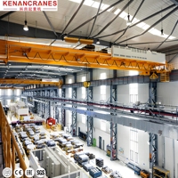 Pont roulant à double poutre de 15 tonnes avec palan électrique à câble pour la manutention industrielle des matériaux