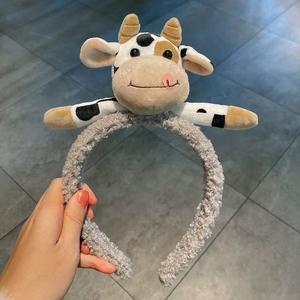 Nouveau bandeau de <span class=keywords><strong>fourrure</strong></span> de vache large faux-vison femmes bandeaux mode motif Animal cheveux cerceau cheveux accessoires - Product Image 3