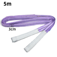 Avrupa standart 1 Ton 3cmflat mor kaldırma kemer düz göz ile Polyester Web Sling