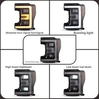 Conjunto de Faros Delanteros LED HC3Z13008B con Lente de Proyector Elegante, Lámpara Delantera DRL para Ford F250 2017-2019 Super Duty