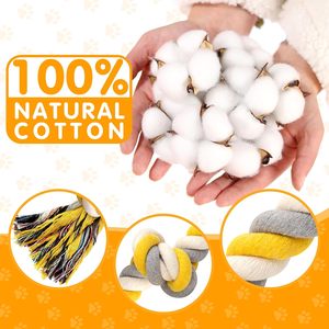 Juguete Interactivo Resistente para Perros, Cuerda de Algodón, Limpieza de Dientes para Perros Pequeños, Resistente a Mordidas, Juguete Ecológico para Mascotas - Product Image 4
