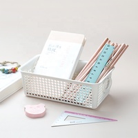 Paniers de rangement en plastique avec poignées, bacs organisateurs multi-tailles pour cuisine, salle de bain, garde-manger, pharmacie, médicaments, personnalisables OEM