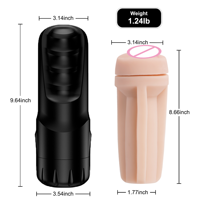 Mainan Seks XISE untuk Pria, Vibrator Silikon Setengah Badan, Masturbasi Dewasa, Peningkat Realistis Pria, Penis Buatan