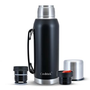 Thermos en acier inoxydable Mate <span class=keywords><strong>Gourde</strong></span> Yerba Mate Set flacon bouteille 1 litro termo isolé mate tasse Argentine bouteille thermos - Product Image 1