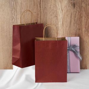 Sac à emporter en papier kraft brun personnalisé, emballage alimentaire en papier biodégradable, sac en papier - Product Image 3